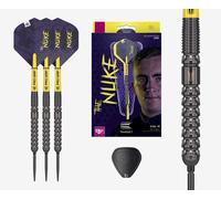 TARGET Darts Luke Littler G1 Steel Tip Swiss Point Darts, 90% Tungsten Dart, 22G | Generation 1 Steel Tip Dart, Player Edition Swiss Points Dart Sets with Tool, Pro Grip Shafts & No.2 Flights