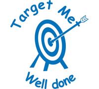 "Target Met" Self inking teacher reward stamp X12035