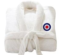 TARGET MOD logo Embroidery Bathrobes - Stars & Stripes brand (White) Bathrobe S/M