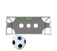 Target Net for Football Target Net 12x6 Football Practice Detachable Net Football Nets with 1/3/5 Hole Zones Equipment to Improve Shot Accuracy and Precision Throw