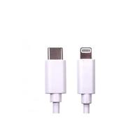 TARGET NLMOB-C-LT-2M Data Cable USB 2.0 Type-C (M) to Apple Lightning (M) 2m White MFI Certified 9V 2.2A Charging Power White PVC Jacket OEM Polybag Packaging