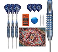Target Darts Phil Taylor Steel Tip Gx2 Dart Set, 22G | 95% Tungsten Darts, Pro Ultra No.6/Vapor S Flights & Power Titanium Shafts, Swiss Nano Points Silver & SP Tool Included | Player Edition