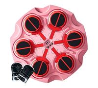 Target Punch Mounted Game - Wall Mounted Training Mat with Gloves, Interactive Martial Arts Toy with Lights and Sounds | Wireless Connection Boxing Game, Safe Home Use