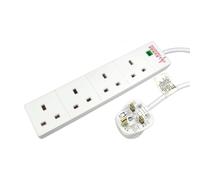Target RB-02M04SPD power extension 2 m 4 AC outlet(s) Indoor White