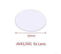 Target Sight Lens for, 4.5 x 4.5 cm, High-Hardness Resin, 6x/8x Adjustable Magnification, Enhanced Long-Range Visibility up to 50m, for Competitive Target Practice(AV41-6x)