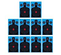 Target Stickers - 10 Pieces 18x12 Inch Splatter Targets, Adhesive Visibility Sheets Providing Clear Mark Identification | Durablee Practice Marking Accessory Enhancing Accuracy Assessment