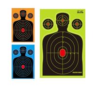 Target Stickers - Reactive Paper, 10 Pieces 18 x 12 Inch Sheets for Splatter Throwing Exercises, Training for Outdoor Yard Competitions | Adult Kids Activities Recreated Games
