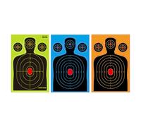 Target Stickers - Reactive Paper, 10 Pieces 18 x 12 Inch Sheets for Splatter Throwing Exercises, Training for Outdoor Yard Competitions | Adult Kids Activities Recreated Games