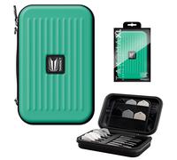 TARGET Darts Takoma XL Darts Wallet, Aqua - Darts Case Holds 6 Darts, Protective EVA Dart Holder with Double Zip Lock Inner Pouches - Professional Darts Accessories
