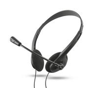 Target Trust Primo Chat On Ear Wired Headset For Pc And Laptop, Black