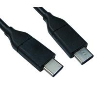 Cables Direct USB C/USB C 1m USB cable USB 3.2 Gen 2 (3.1 Gen 2) Black