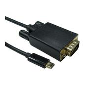 Target USB3C-VGA-2M video cable adapter USB Type-C VGA (D-Sub) Black