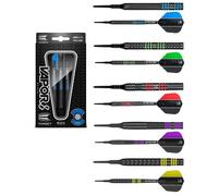 Target Vapor8 80% Tungsten Soft Tip Darts - Black - Ringed - Choose 18g or 19g