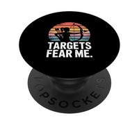 Targets Fear Me Female Archer Archery Sunset PopSockets Adhesive PopGrip