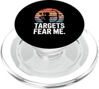 Targets Fear Me Female Archer Archery Sunset PopSockets PopGrip for MagSafe
