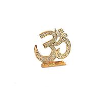 Targets Target Store Om Shiv Idol Om Gold Metal Statue for Car Dashboard Mandir Murti Temple Puja Home Decor Office Table Showpiece