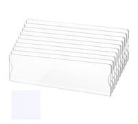 Targhetta Sticker - Set of 10 Clear Holders | Self Detect Signs for Office | Classroom Or Hotel, Wall Plate And ID Holder Holder, Easy To Apply And