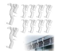 Targonix 10 Clear Plastic Valance Clips, Blind Clips for Vertical Blinds, Top Fixing Curtain Accessories for Home Windows
