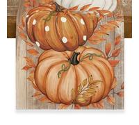 Targonix Autumn Table Runner, Pumpkin Maple Leaves Fall Decorations for Dining Table, Seasonal Thanksgiving Home Party Decoration, 33x183 cm