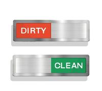 Targonix Dishwasher Magnet Clean Dirty Sign, Red Green Soft Magnetic Indicator, Thick Clear Print for Kitchen Home Dining Area