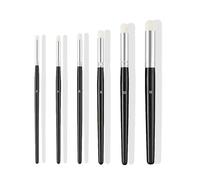 Targonix Dry Brush Set for Miniature Painting 6PCS, Natural Wool Model Paint Brushes for Warhammer and Citadel Models, Soft Bristle Detailing Brushes for Hobby and Art Projects