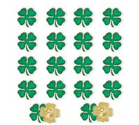 Targonix Four Leaf Clover Lapel Pins Metal Enamel Shamrock Pin Badges Set for Clothing Bags and Jackets Decorative Accessories for Home Outdoor or Party Wear