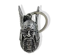 TARGONIX Guardian Bell for Motorbikes, Zinc Alloy Viking Gremlin Bell Keychain Charm with Retro Punk Style, Odin Good Luck Bell for Motorcycle Riders and Biker Protection Pendant