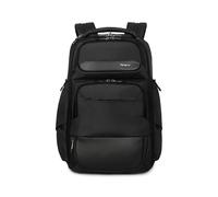 Targus 15-16 Inch Heritage Luxe Backpack, Professional Laptop Backpack with Padded Laptop Compartment, Ergonomic Shoulder Straps, Water-Resistant Fabric, Spacious Storage, Black (TBB656GL)