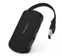 Targus - 4 Port USBA Hub 2.0 - Compatible with Mac and PC - Sleek, Travel Fri...
