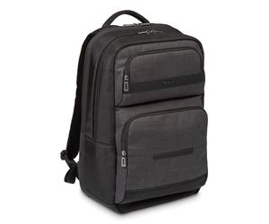 Targus CitySmart backpack Casual backpack Black, Grey Faux leather, Polyurethane (PU)