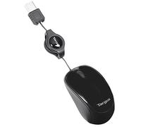 Targus Compact Blue Compact and Portable Trace Mouse with adjustable cord, Black (AMU75EU)