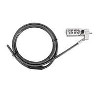 Targus DEFCON 3-in-1 Lock, Fixed Combination Retail Lock for Laptop Computer and Desktop Security Cable (ASP86GL)