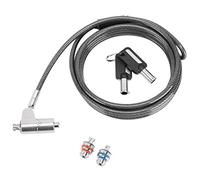 Targus DEFCON 3-in-1 Lock, Keyed Cable Retail Lock for Laptop Computer and Desktop Security Cable (ASP85GL)