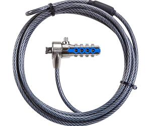 Targus DEFCON T-Lock Resettable Combination Cable Lock for Laptop Computer and Desktop Security Cable (PA410E)