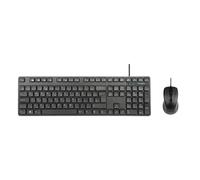 Targus Full-size USB Wired Keyboard & Full-Size Optical Antimicrobial Wired Mouse Combo