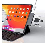 Sanho Hyper - HyperDrive 6-in-1 USB-C Hub for iPad Pro/Air - 3.5mm Audio Jack, USB-A, SD, Micro SD, USB-C, HDMI - Silver, HD319B-SILVER
