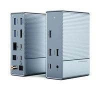 Targus HyperDrive GEN2 14-port Dock, 85W PD, Dual 4K 40Gbps TB3, 1x RJ45, 10Gbps
