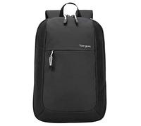 Targus Intellect Essentials Backpack for Lightweight Water-Resistant Slim Travel with Padded Back Support, Quick Access Stash Pouch, Protective Sleeve for 15.6-Inch Laptop Backpack, Black (TSB966GL)