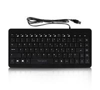 Targus Keyboard, Wired USB, Compact Multimedia Standard Keyboard - Black