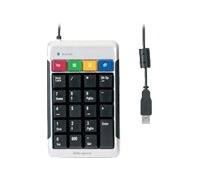 Targus - Mini Keypad with USB 2.0 Hub - Keypad - USB - 19 keys - black, silver