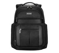 Targus Mobile Elite Black Backpack With Safeport Laptop Sling, Water-Resistant Base, Trolley Strap & 26L Capacity