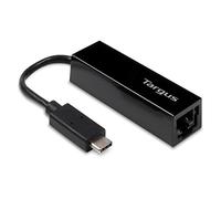 Targus Plugable USB-C Laptop Docking to Gigabit Ethernet Adapter Slim & portable design, Black (ACA930EUZ)
