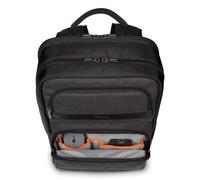 Targus Laptop Backpack, Fits Laptops Up To 16", CitySmart Advanced, Lightweight and Durable, Padded Straps, Trolley Strap, Black