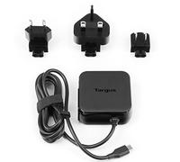 Targus USB-C AC Universal Mains Charger, Surge protection, Travelers Companion, Black (APA95EU)
