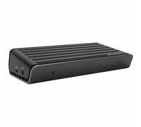 Targus Universal USB-C Dual Video 4K Dock, Clever and Comfortable Design With Power, Black (DOCK180EUZ)