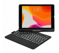 Targus VersaType - Keyboard and folio case - backlit - wireless - Bluetooth 5.1 - AZERTY - French - black keyboard, black case - B2B - for Apple 10.2-inch iPad, 10.5-inch iPad Air (3rd generation), 10.5-inch iPad Pro