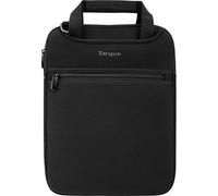 Targus Vertical Slipcase Secure Business Professional Travel Laptop Bag with Hideaway Handles, Cross Shoulder Strap, Protective Padding for 14-Inch Laptop, Black (TSS913)