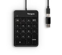 Targus Wired Numeric EcoSmart Keypad, 18 Full-Size Keys, Slim Ergonomic Design, USB-A & USB-C Plug-and-Play, Auto OS Detection for Windows, macOS & Chrome OS, AKP13GL