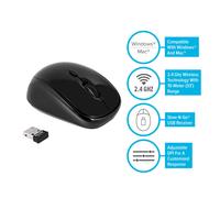 Targus Wireless USB Laptop Blue Trace Mouse with Dual-purpose Design and Ergonomic Shape, Black (AMW50EU)