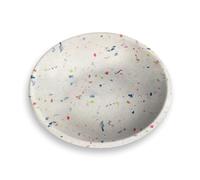 TarHong Terrazzo Brights Pet Saucer for Water and Food, Merge (Bamboo and Pure Melamine), 3/4 Cup